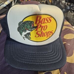 Bass Pro Snap Back Trucker Hat Blue